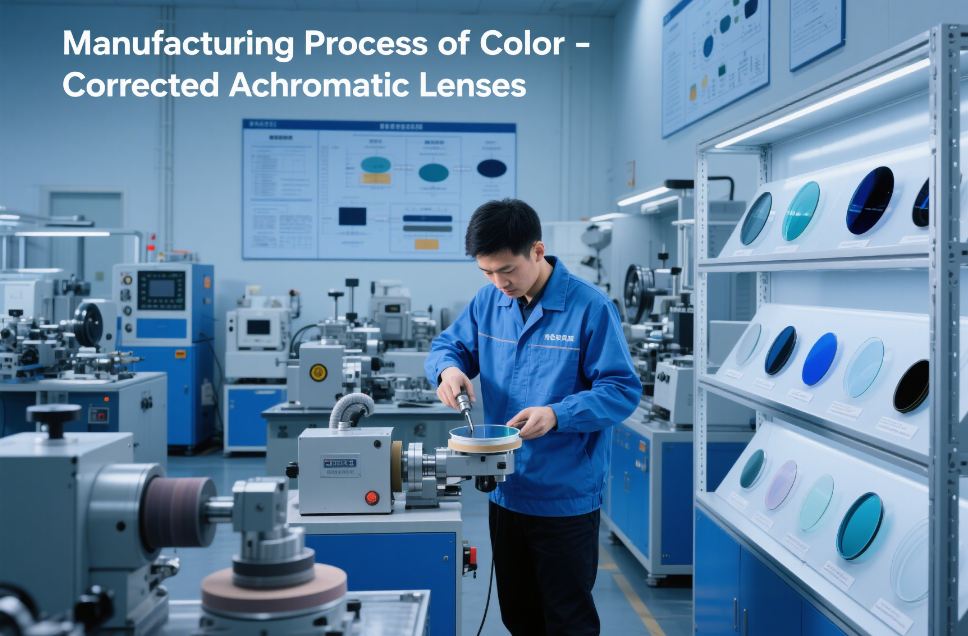 Manufacturing Process of Color-Corrected Achromatic Lenses