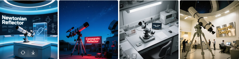 Types of Reflecting Telescopes