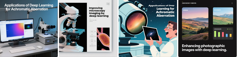 Applications of Deep Learning for Achromatic Aberration