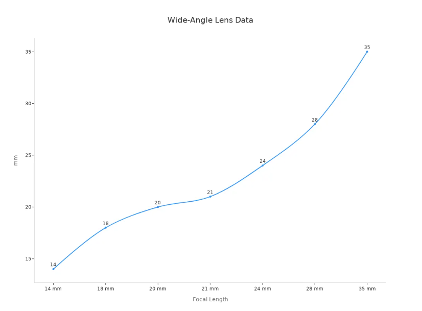 Data di lenti ad angolo largo