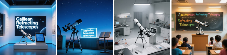 Types of Refracting Telescopes