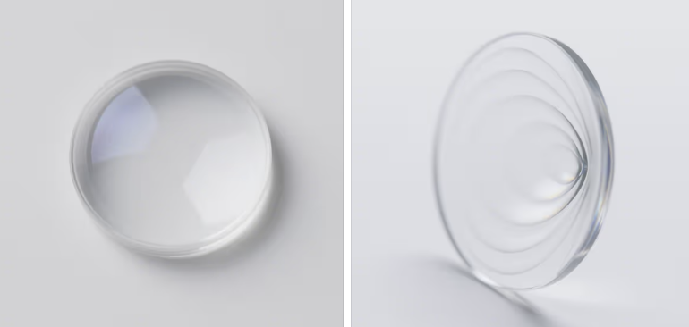 Differences in shape and surface curvature