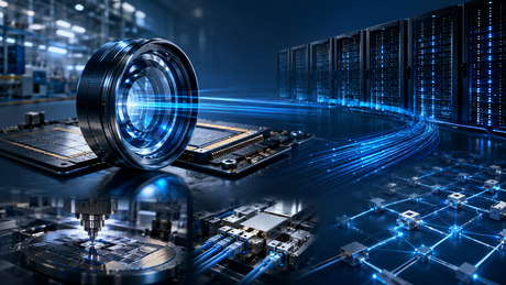 Precision optics connecting semiconductor manufacturing, optical transceivers and AI data center infrastructure.png