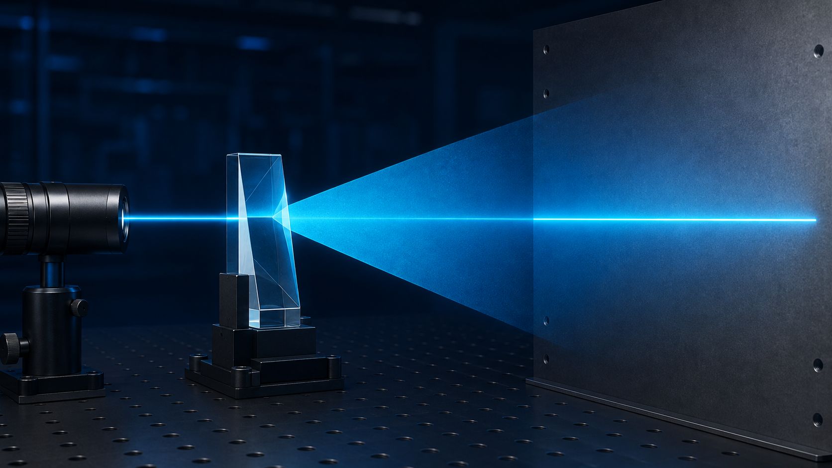 Precision optical prism testing with laser and optical metrology equipment