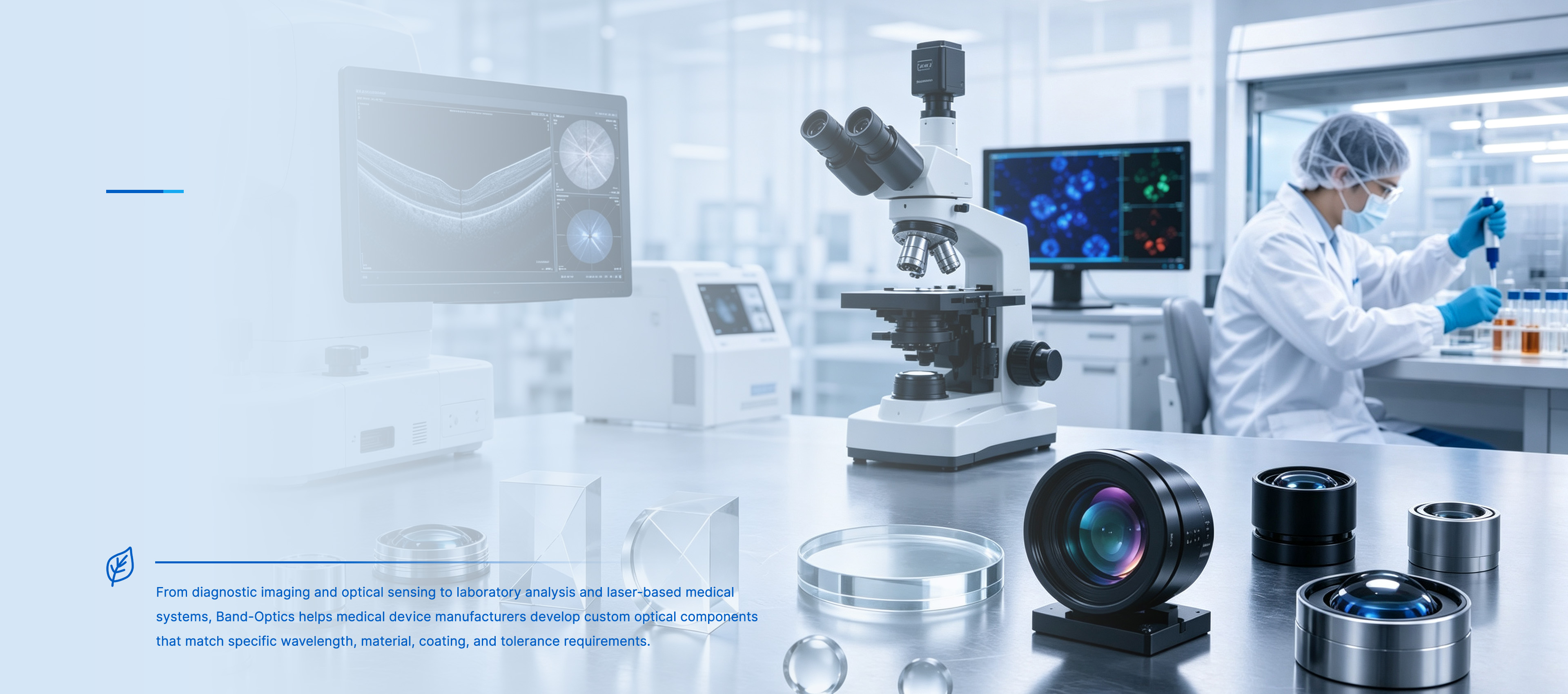 CUSTOM OPTICAL COMPONENTS FOR MEDICAL & BIO-TECHNOLOGY APPLICATIONS