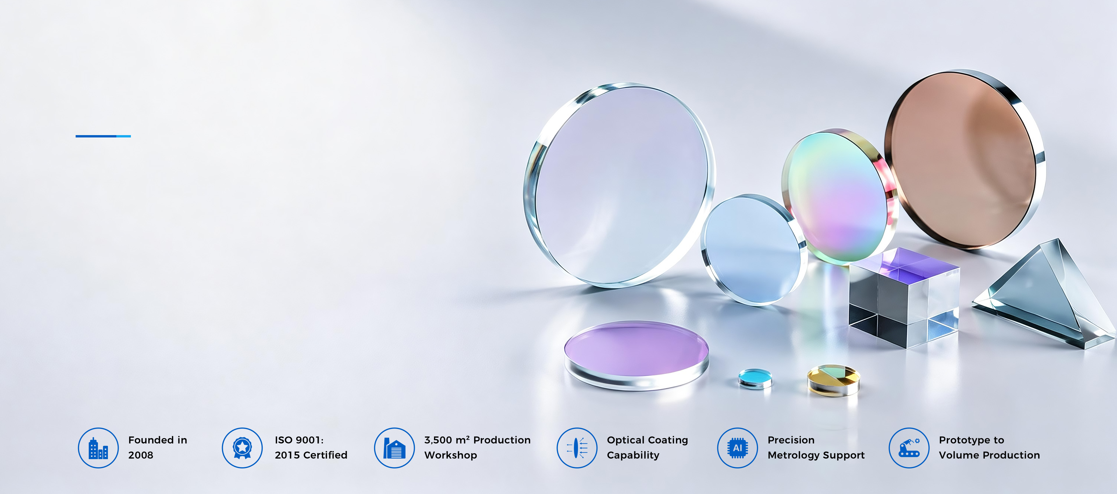 GEPASTE OPTIESE KOMPONENTE EN PRESISIE OPTIKA VERVAARDIGING